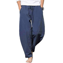 Load image into Gallery viewer, New Wide-Leg Hip Hop Pants Men Pleated Solid Casual Pants Fashion Men Joggers Drawstring Harem Pants  Loose Summer Trousers Men