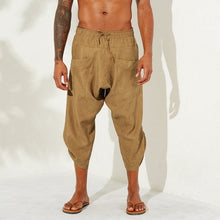 Load image into Gallery viewer, New Wide-Leg Hip Hop Pants Men Pleated Solid Casual Pants Fashion Men Joggers Drawstring Harem Pants  Loose Summer Trousers Men
