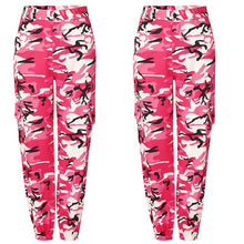 Load image into Gallery viewer, New Women Camo Cargo High Waist Hip Hop Trousers Pants Military Army Combat Camouflage Long Pants Hot Capris