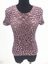 Load image into Gallery viewer, New Women Elastic Popcorn Tops short Sleeve Shirt Coin shirts