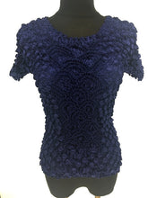 Load image into Gallery viewer, New Women Elastic Popcorn Tops short Sleeve Shirt Coin shirts