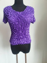 Load image into Gallery viewer, New Women Elastic Popcorn Tops short Sleeve Shirt Coin shirts