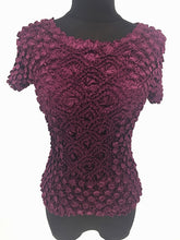 Load image into Gallery viewer, New Women Elastic Popcorn Tops short Sleeve Shirt Coin shirts