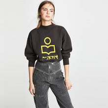 Load image into Gallery viewer, New Women Letter Flocking Cotton Sweatshirt  Thick Warm Autumn Winter Casual Pull