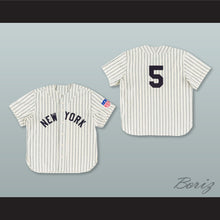 Load image into Gallery viewer, New York Black Yankees 5 Negro League White Pinstriped Baseball Jersey
