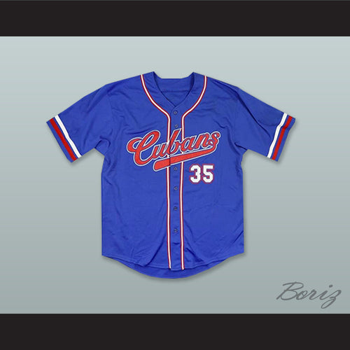 New York Cubans 35 Negro League Blue Baseball Jersey