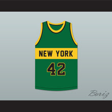 Load image into Gallery viewer, Lonnie Shelton 42 New York Basketball Jersey The Fish That Saved Pittsburgh