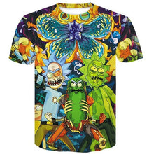 Load image into Gallery viewer, Newest Cartoon Rick and Morty Summer Skull Poker Print Men Short Sleeve T-shirt 3D T Shirt Casual Breathable tshirts  Plus-size