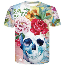 Load image into Gallery viewer, Newest Cartoon Rick and Morty Summer Skull Poker Print Men Short Sleeve T-shirt 3D T Shirt Casual Breathable tshirts  Plus-size