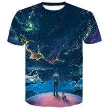 Load image into Gallery viewer, Newest Cartoon Rick and Morty Summer Skull Poker Print Men Short Sleeve T-shirt 3D T Shirt Casual Breathable tshirts  Plus-size