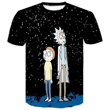 Load image into Gallery viewer, Newest Cartoon Rick and Morty Summer Skull Poker Print Men Short Sleeve T-shirt 3D T Shirt Casual Breathable tshirts  Plus-size