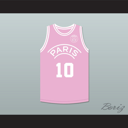 Neymar 10 Paris Saint-Germain F.C. Pink Soccer Jersey with Patch