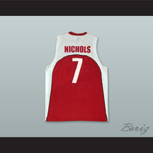 Load image into Gallery viewer, Nichols 7 Turkey Red Basketball Jersey