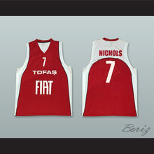 Load image into Gallery viewer, Nichols 7 Turkey Red Basketball Jersey