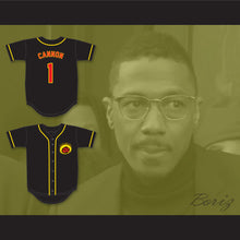 Load image into Gallery viewer, Nick Cannon 1 All That Button Down Black Baseball Jersey