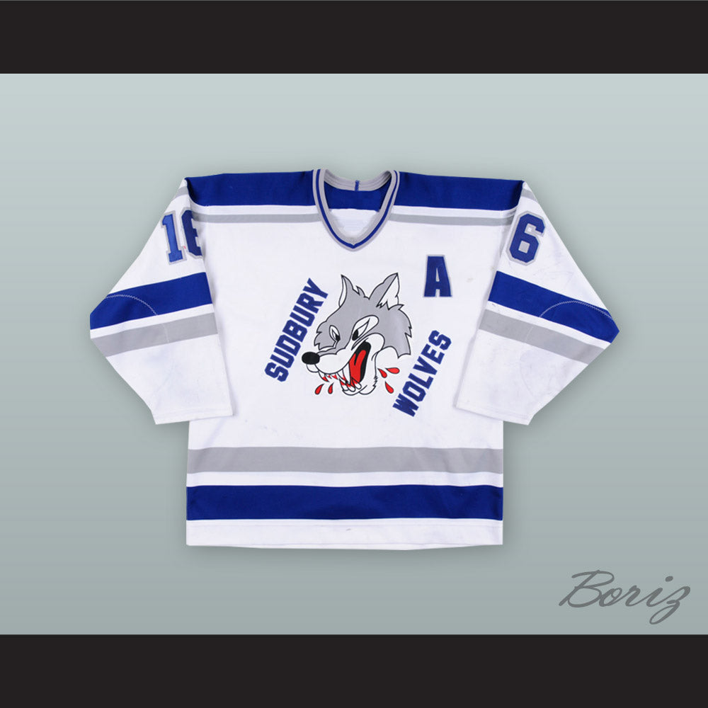 Nick Foligno 16 Sudbury Wolves White Hockey Jersey