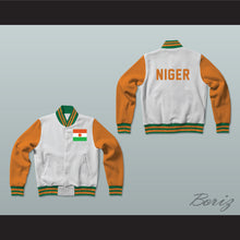 Load image into Gallery viewer, Niger Varsity Letterman Jacket-Style Sweatshirt