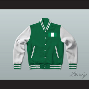 Nigeria Varsity Letterman Jacket-Style Sweatshirt