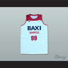 Load image into Gallery viewer, Nikola Dragovic 99 Basquet Manresa Spain White Basketball Jersey