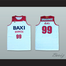 Load image into Gallery viewer, Nikola Dragovic 99 Basquet Manresa Spain White Basketball Jersey