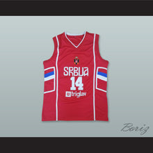 Load image into Gallery viewer, Nikola Jokic 14 Serbia Red Basketball Jersey