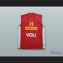 Load image into Gallery viewer, Nikola Pekovic 14 Montenegro Red Basketball Jersey