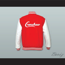 Load image into Gallery viewer, Nipsey Hussle 60 Crenshaw Red Wool and White Lab Leather Varsity Letterman Jacket