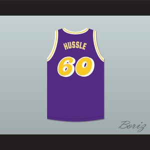 Nipsey Hussle 60 Crenshaw Purple Basketball Jersey 2