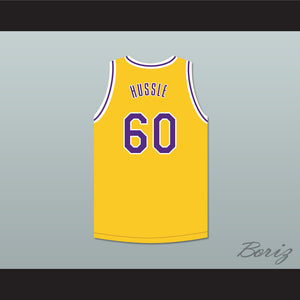 Nipsey Hussle 60 Crenshaw Yellow Basketball Jersey 1