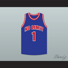 Load image into Gallery viewer, Master P 1 No Limit Blue Basketball Jersey