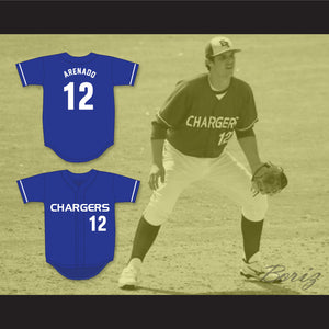 Nolan Arenado 12 El Toro High School Chargers Blue Baseball Jersey 2