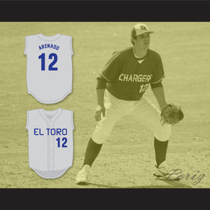 Nolan Arenado 12 El Toro High School Chargers Gray Baseball Jersey 2