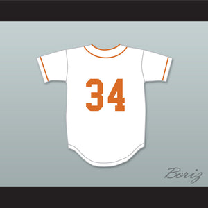 Nolan Ryan 34 Alvin High School Yellowjackets White Baseball Jersey 1