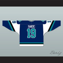 Load image into Gallery viewer, Joe Sakic 19 Rare Quebec Nordiques Blue Hockey Jersey