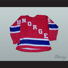Load image into Gallery viewer, Norway National Team Red Hockey Jersey