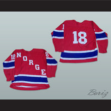Load image into Gallery viewer, Norway National Team Red Hockey Jersey