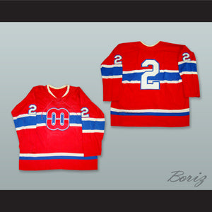Norm Schmitz 2 Macon Whoopees Red Hockey Jersey