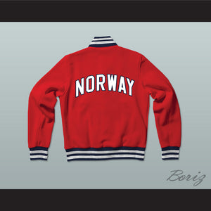 Norway Varsity Letterman Jacket-Style Sweatshirt