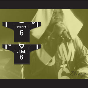 The Notorious B.I.G. 'Poppa' 6 Junior M.A.F.I.A. Black Hockey Jersey