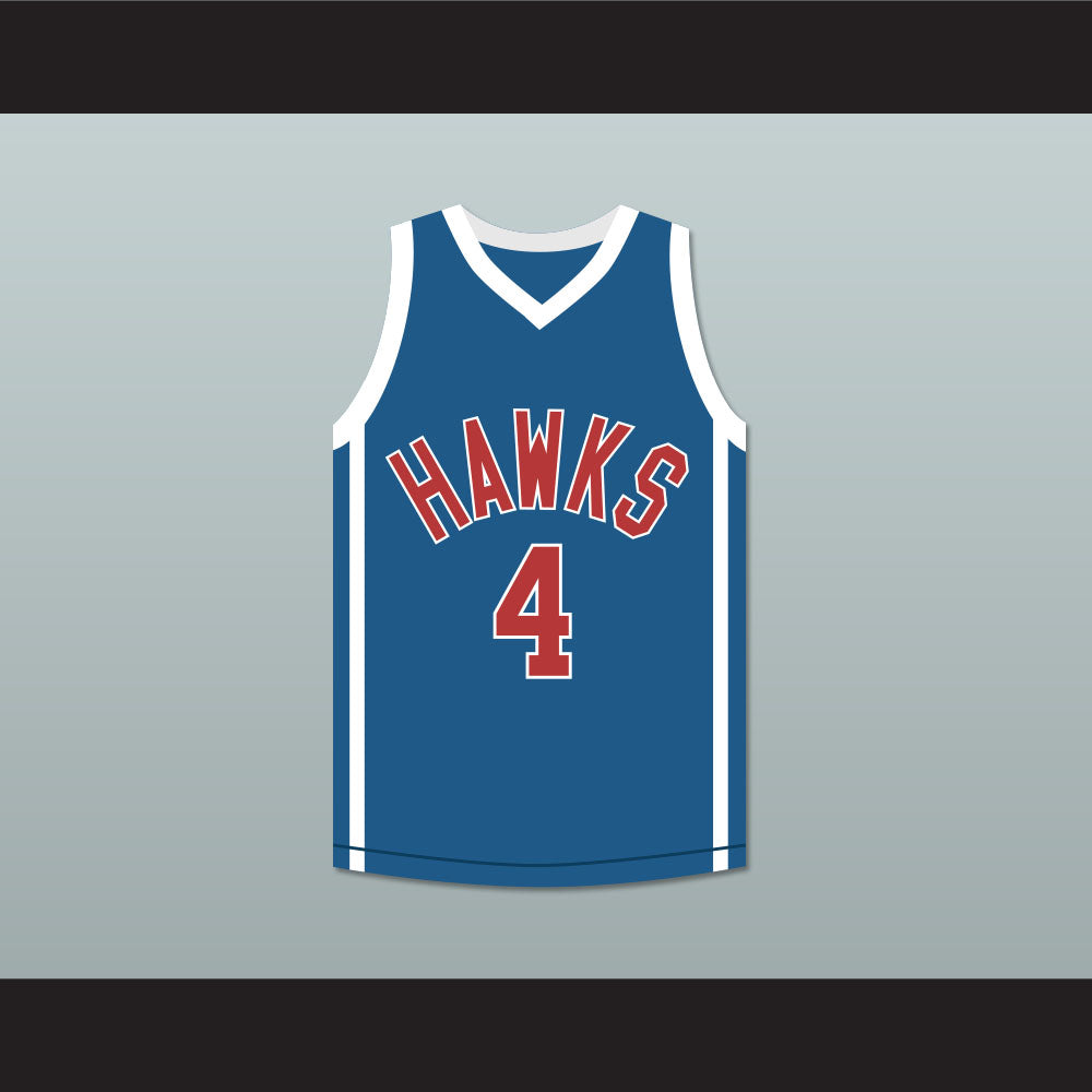 Mekhi Phifer Odin James 4 Hawks Blue Basketball Jersey O Movie