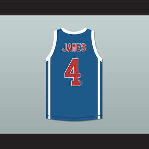 Mekhi Phifer Odin James 4 Hawks Blue Basketball Jersey O Movie