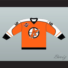 Load image into Gallery viewer, Doug &quot;The Thug&quot; Glatt 69 Orangetown Assassins Orange Hockey Jersey Includes NCHL Patch