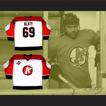 Load image into Gallery viewer, Doug &quot;The Thug&quot; Glatt 69 Orangetown Assassins White Hockey Jersey Includes NCHL Patch