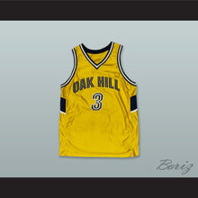 Load image into Gallery viewer, Oak Hill Academy 3 Gold Basketball Jersey