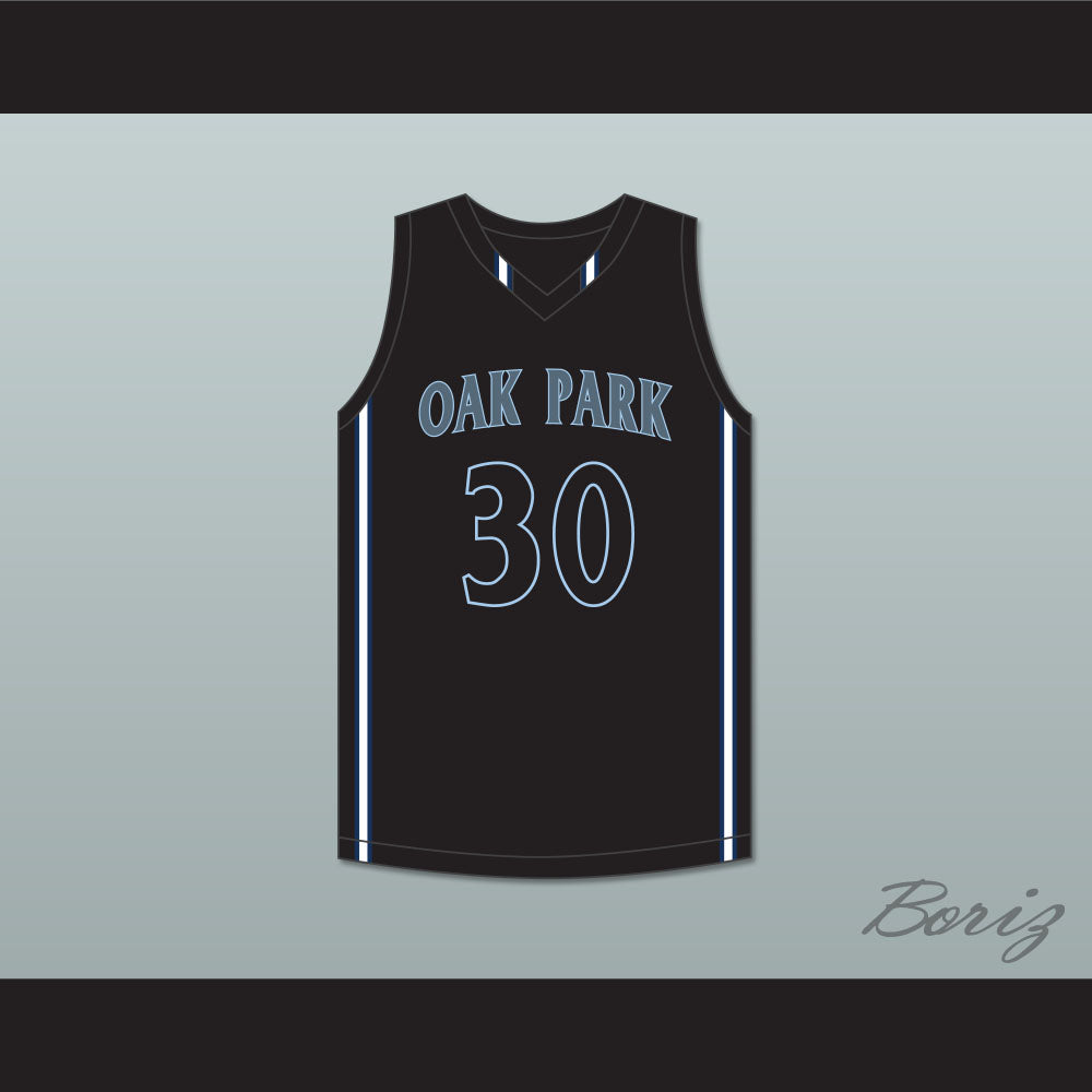 Ochai Agbaji 30 Oak Park High School Northmen Black Basketball Jersey 2