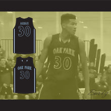 Load image into Gallery viewer, Ochai Agbaji 30 Oak Park High School Northmen Black Basketball Jersey 2