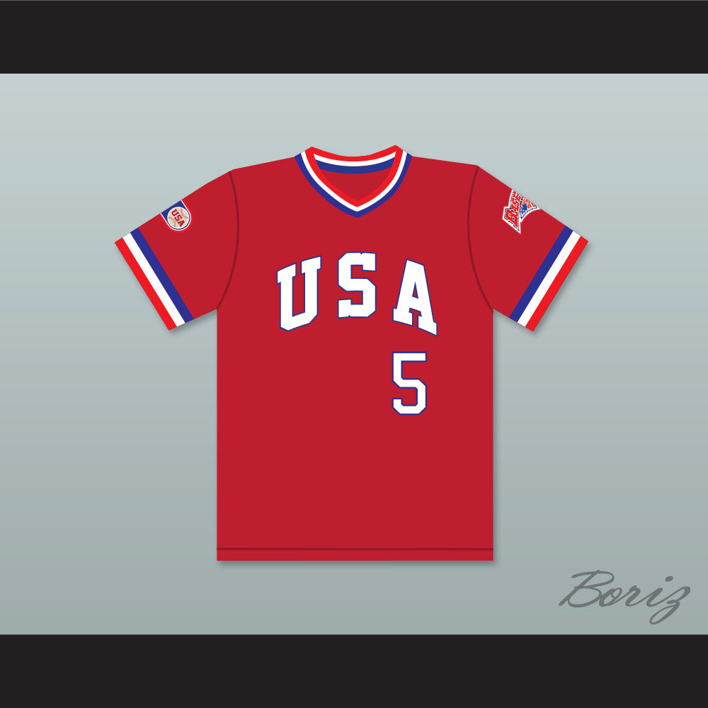 Oddibe McDowell 5 1984 USA Team Red Baseball Jersey