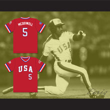 Load image into Gallery viewer, Oddibe McDowell 5 1984 USA Team Red Baseball Jersey