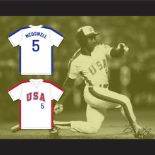 Load image into Gallery viewer, Oddibe McDowell 5 1984 USA Team White Baseball Jersey