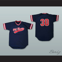 Load image into Gallery viewer, Old Timers 30 Navy Blue Pullover Baseball Jersey
